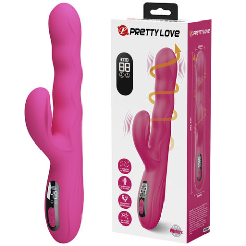 Vibrator Pretty Love Winters cu Display LED și Stimulare Dublă, Roz [1]