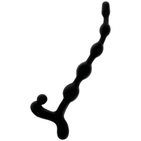 Pluguri și Bile Anale - Bile anale Addicted Toys negre – 5 bile, 22 cm