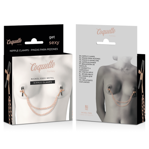 Cleme pentru sfârcuri cu lanț Coquette Chic Desire Fantasy [3]