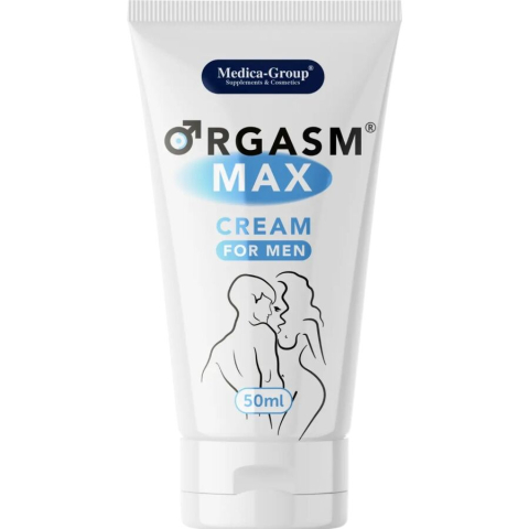 Stimulare - Cremă intimă pentru bărbați, concepută pentru intensificarea senzațiilor și a orgasmului – Medica Group Orgasm Max, 50 ml