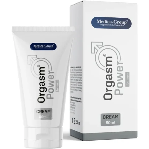 Stimulare - Cremă pentru intensificarea plăcerii și susținerea erecției masculine – Medica Group Orgasm Power, 50 ml