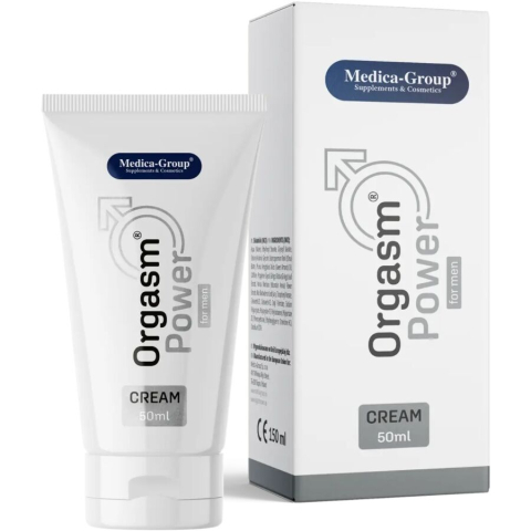 Stimulare - Cremă pentru intensificarea plăcerii și susținerea erecției masculine – Medica Group Orgasm Power, 50 ml