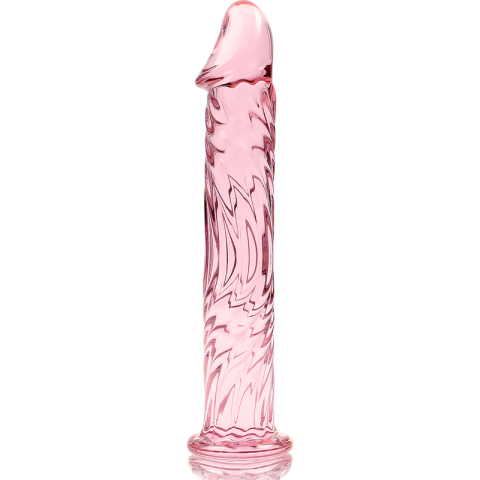 Dildouri - Dildo din sticlă Nebula by Ibiza Model 12 roz – 17 cm