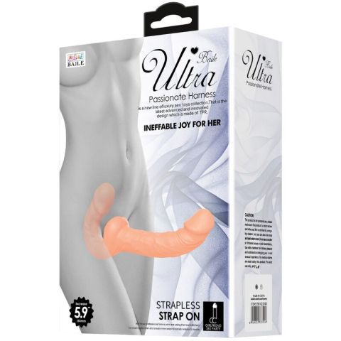Dildo dublu fără curele Baile Ultra Passionate – flexibil [2]