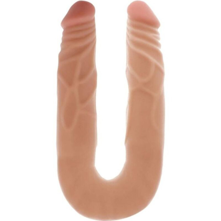 Dildo-uri realistice - Dildo Dublu Get Real, Realistic, Flexibil, 35cm, Piele, PVC