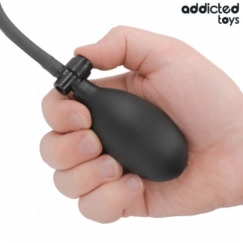 Dildo Gonflabil Addicted Toys Model 3 din Silicon cu Dimensiune Ajustabilă, Negru [3]