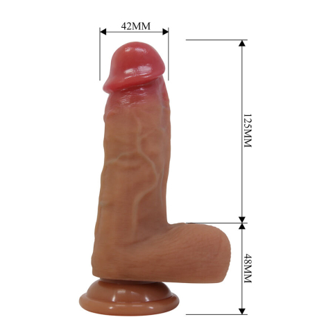 Dildo realist cu ventuză Pretty Love Curtis 17,3 cm [6]