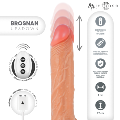 Dildo realist automat Mr. Intense Brosnan 22 cm