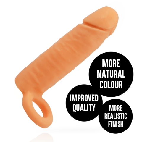 Extensie pentru penis Extend Your Penis, manșon realist din TPR, 16 cm [1]