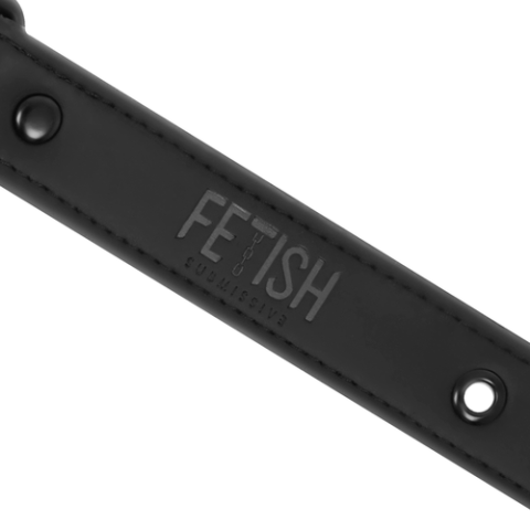 Gag BDSM FETISH SUBMISSIVE bilă perforată și curea piele vegană [4]