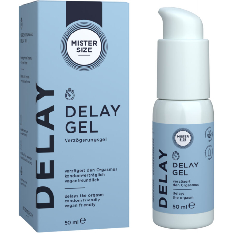 Stimulare - Gel Delay MISTER SIZE pentru Bărbați, Efect de Întârziere și Răcorire, 50 ml