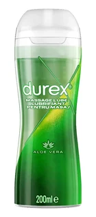 Masaj erotic - Gel hidratant Durex Massage 2in1, Aloe Vera, 200 ml