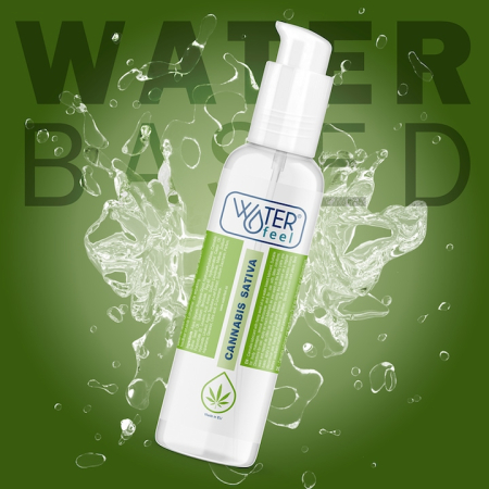 Gel lubrifiant, WATERFEEL 150 ml, pe baza de apa, compatibil cu prezervative, cu aroma de cannabis [2]