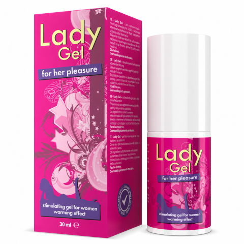 Stimulare - Gel stimulant pentru femei Lady Gel, pentru clitoris și zona intimă, cu efect de încălzire, 30 ml
