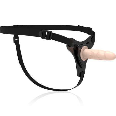 BDSM - Ham strap-on Submissive reglabil cu dildo realist din silicon, 12,5 cm