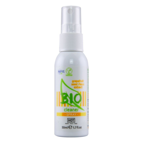 Lubrifianți - HOT BIO Cleaner Spray – Spray BIO pentru curățarea jucăriilor intime, 50 ml