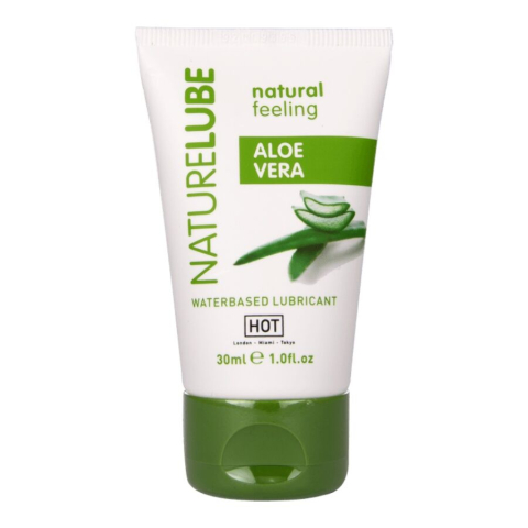 HOT Nature Lube – Lubrifiant intim pe bază de apă cu Aloe Vera, 30 ml