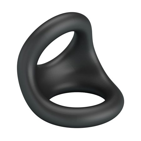 Inel intim Crazy Bull Nestor, silicon elastic, ergonomic, reutilizabil, pentru confort si sustinere, negru [4]