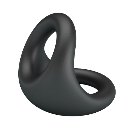Inel intim Crazy Bull Nestor, silicon elastic, ergonomic, reutilizabil, pentru confort si sustinere, negru [1]