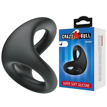 Inele penis - Inel dublu Nestor pentru penis și testicule din silicon