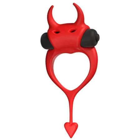 Inele penis - Inel vibrator Devol cu bullet detașabil și 10 moduri, roșu