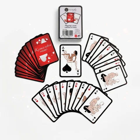Cadouri erotice - Joc de cărți Kamasutra cu 54 de poziții ilustrate