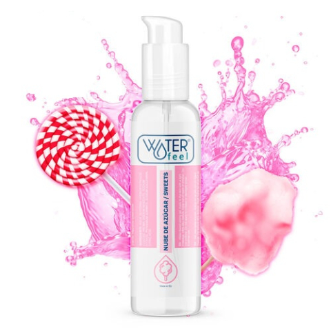 Lubrifianti - Lubrifiant aroma Bomboane , Waterfeel, 175 ml, bazat pe apa, capac cu inchidere, usor de curatat