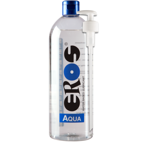 Lubrifiant intim dens pe bază de apă, cu pompiță, 1000 ml