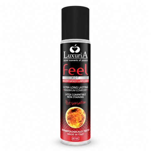 Lubrifianți - Lubrifiant intim stimulant Feel Hot cu efect de încălzire, pentru sex vaginal și oral, pe bază de apă, 60 ml