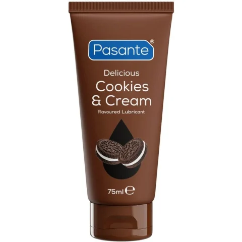 Lubrifiant Pasante Cookies & Cream, Aromă de Biscuiți și Cremă, pe Bază de Apă, 75 ml