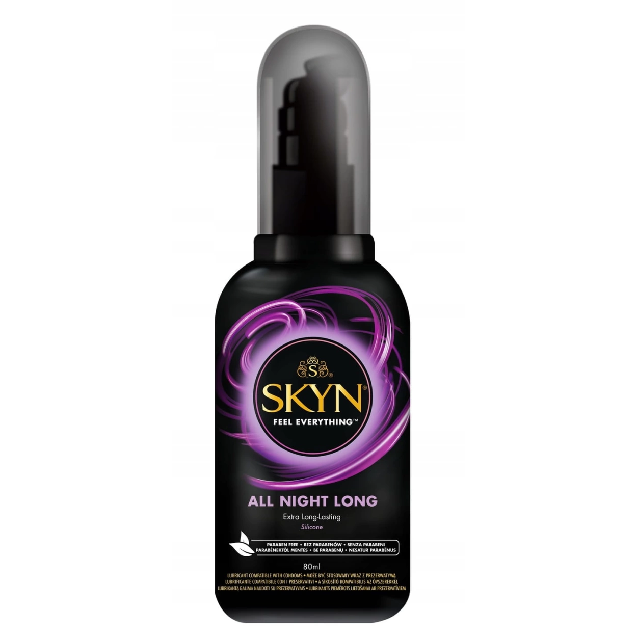 Lubrifianti - Lubrifiant premium pe bază de silicon SKYN All Night Long, 80 ml