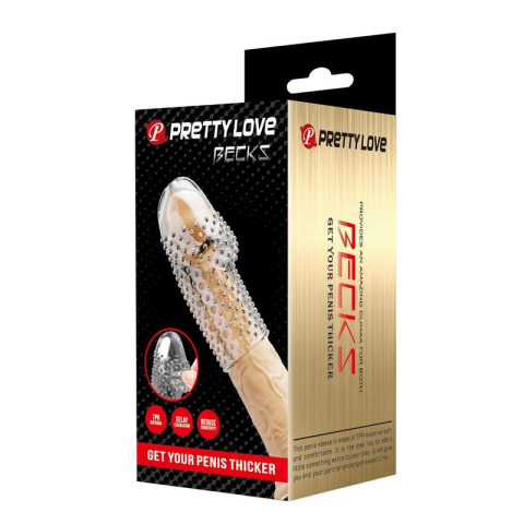 Manșon pentru penis Pretty Love Geeks transparent [2]