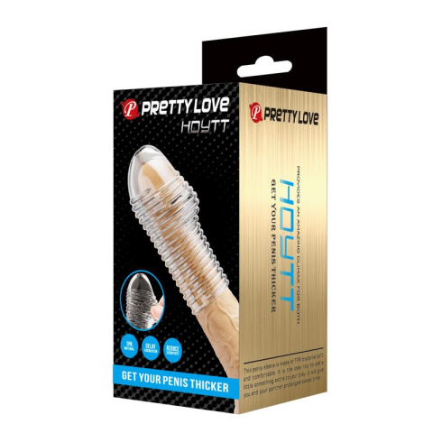 Manșon pentru penis Pretty Love Hottt transparent [2]