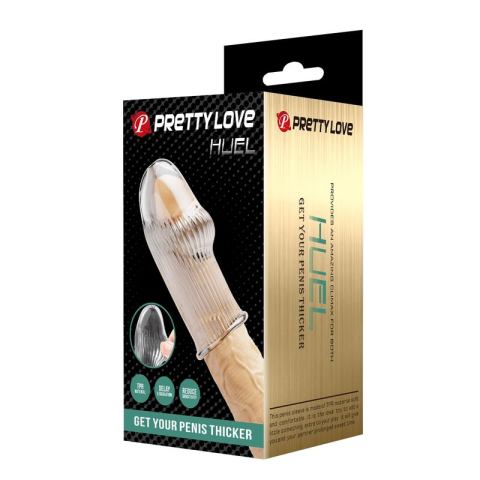 Manșon pentru penis Pretty Love Huel transparent [2]