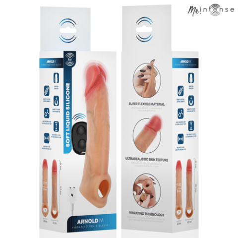 Manșon Vibrator MR INTENSE Arnold M pentru Penis cu Telecomandă, 14,5 cm [7]