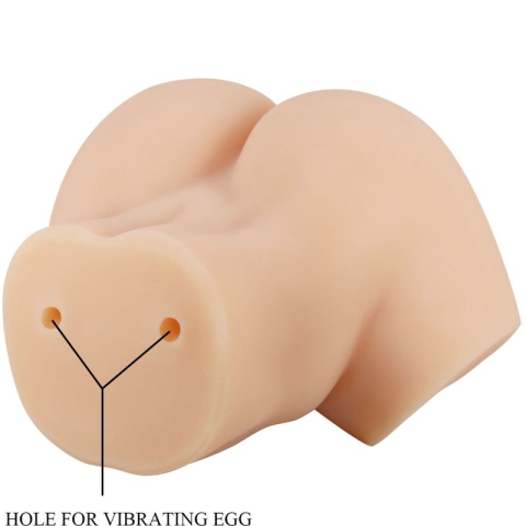 Masturbator dublu realist Hailey cu vagin și anus, vibrații reglabile și telecomandă cu fir, 20,6 cm [4]