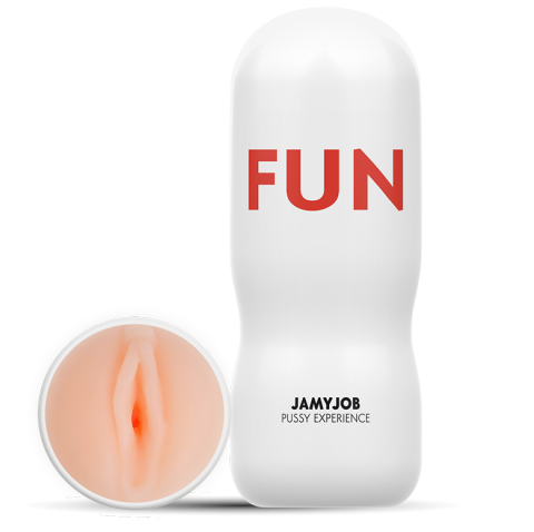 Masturbatoare bărbați - Masturbator masculin FUN cu vagin realist și carcasă discretă, 16,5 cm
