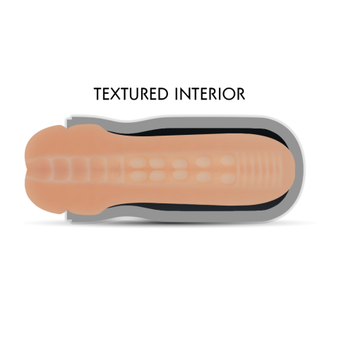Masturbator masculin Mouth Power cu gură realistă și interior texturat, 19,5 cm [5]