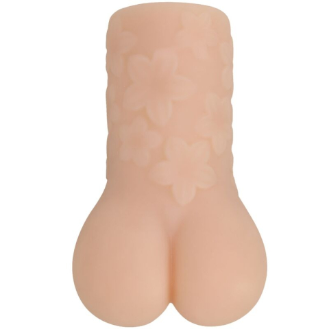 Masturbator masculin realist Crazy Bull Scarlet, formă de vagin și fese, tunel texturat, TPR moale, 16 cm, culoarea pielii [2]