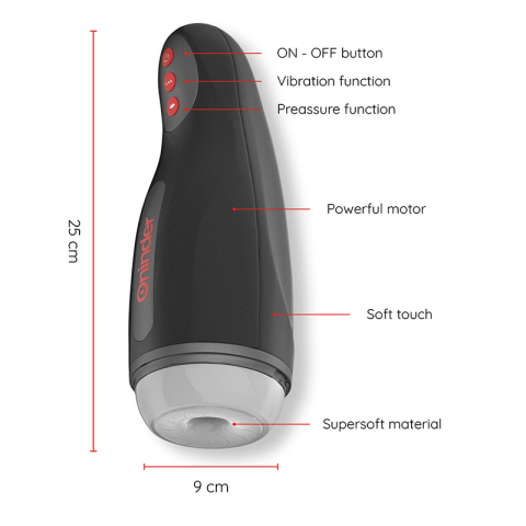 Masturbator masculin SEQUL cu vibrații, presiune reglabilă, 10 viteze și control prin aplicație, reîncărcabil USB [1]