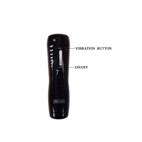 Masturbator realist Baile tip vagin, cu 7 moduri de vibrație și manșon Cyberskin, 18 cm [3]