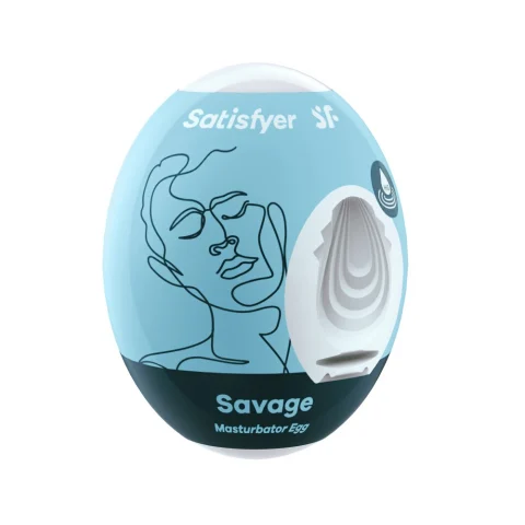 Masturbatoare bărbați - Masturbator vagin, Satisfyer Egg Savage, 6-10 cm