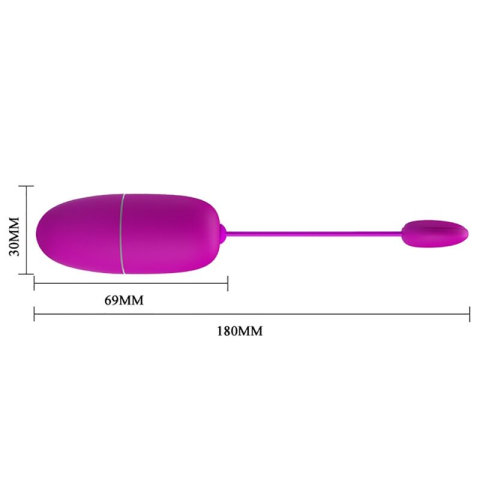 Ou vibrator Nymph cu control prin aplicație și de la distanță, vibrații interactive, mov [3]