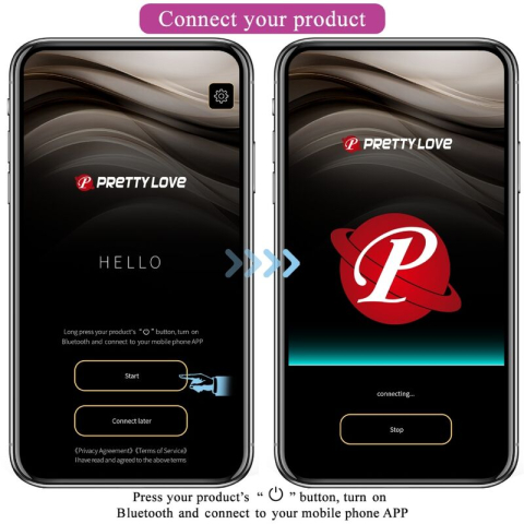 Ou vibrator Nymph cu control prin aplicație și de la distanță, vibrații interactive, mov [8]