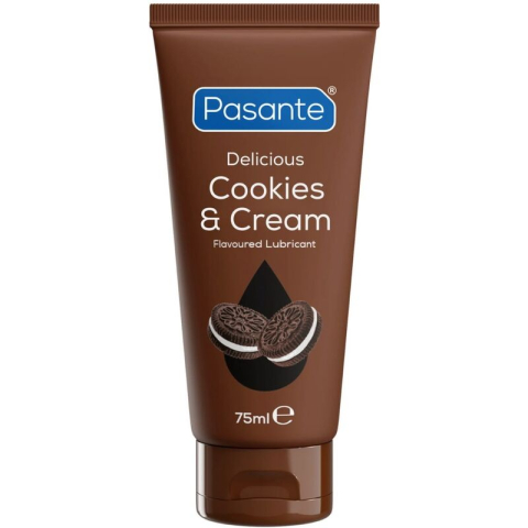 Pasante Cookies & Cream – Lubrifiant intim pe bază de apă cu aromă de biscuiți și cremă, 75 ml
