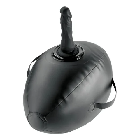 Dildouri - Pernă Gonflabilă Fetish Fantasy Body Dock, Dildo Inclus, Suport pentru Jucării cu Ventuză