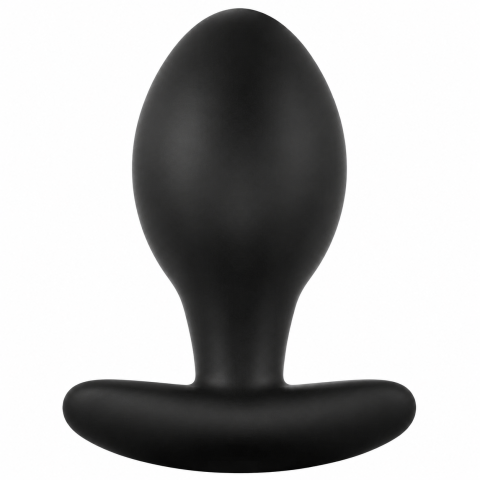 Plug anal Anchor, din silicon, bază lată de siguranță, 8,5 cm, negru [2]