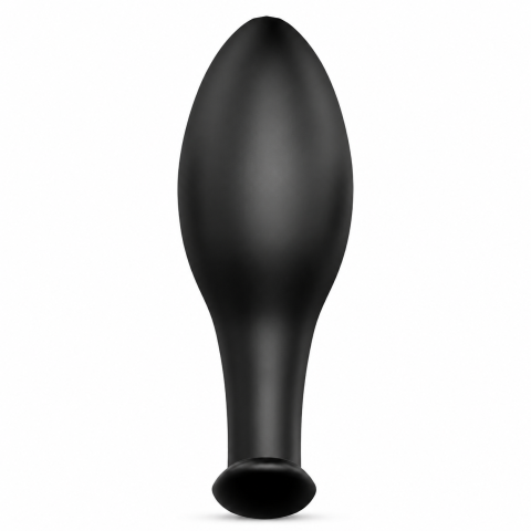 Plug anal Anchor, din silicon, bază lată de siguranță, 8,5 cm, negru [1]