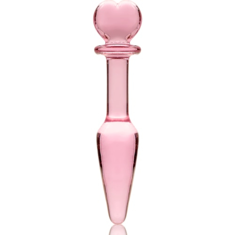 Anal - Plug Anal din Sticla Borosilicata Nebula Series by Ibiza, Model 7, Roz, 13.5 cm