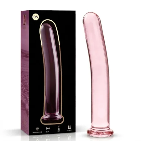 Pluguri anale - Plug Anal din Sticla Borosilicata Nebula Series by Ibiza, Model 8, Roz, 14.5 cm